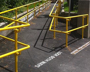 Powder Coated Outdoor Public Railing