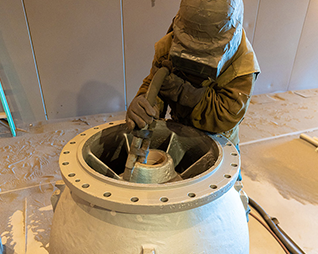 Sandblasting Heavy Machinery Attachments in KC, MO