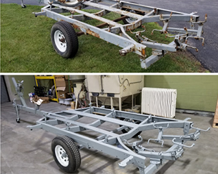 Sandblasting Marine Boat Trailer Services in KC, KS, MO